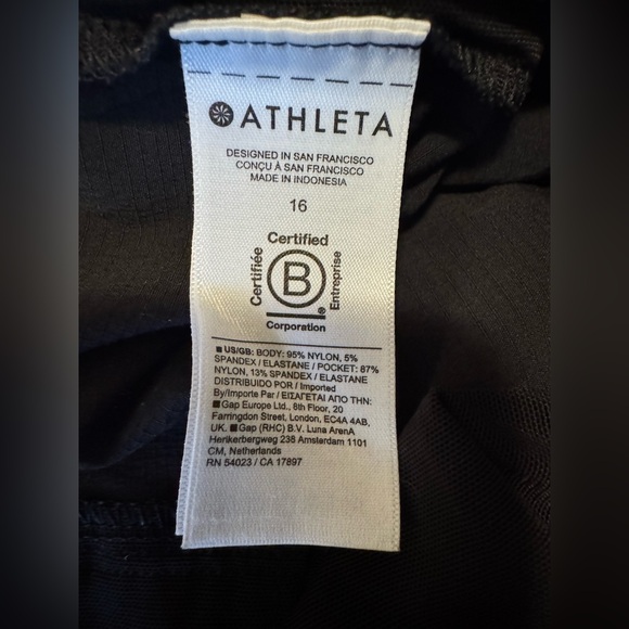 Athleta Trekkie North Black joggers sz 14 - Picture 5 of 6